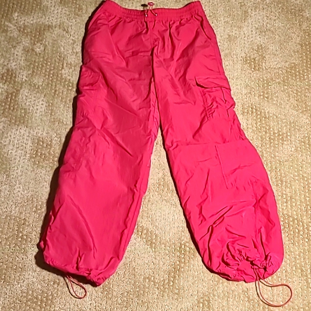 Hot Pink Parachute Pants